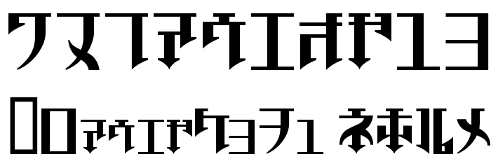 Golgotha Regular J. Font OTHER CHARS