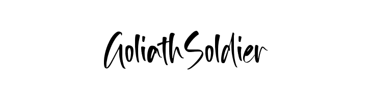 Goliath Soldier  les polices de caractères gratuit tlcharger