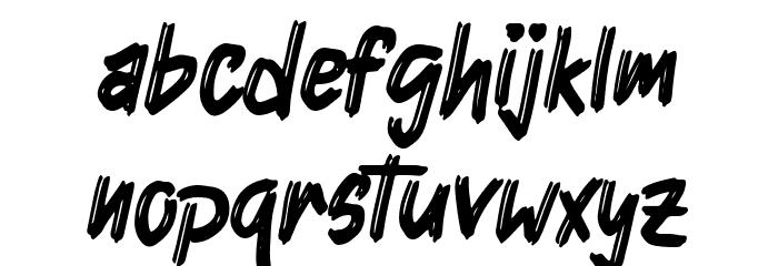 Goliend Font LOWERCASE
