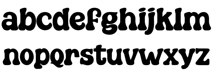Goligan Font LOWERCASE