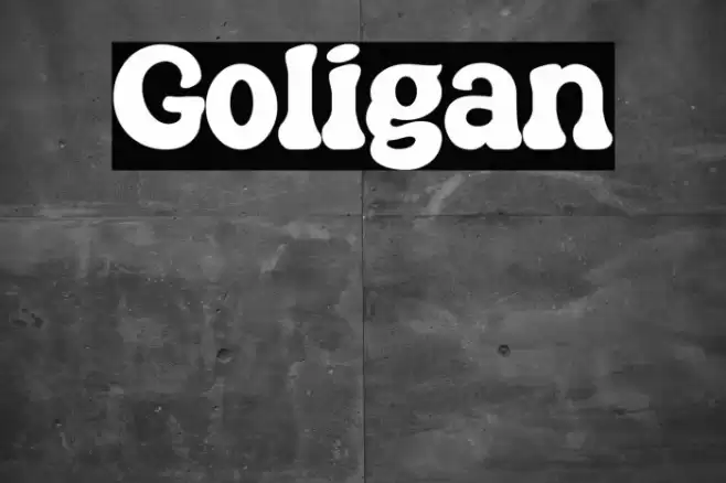 Goligan Font examples
