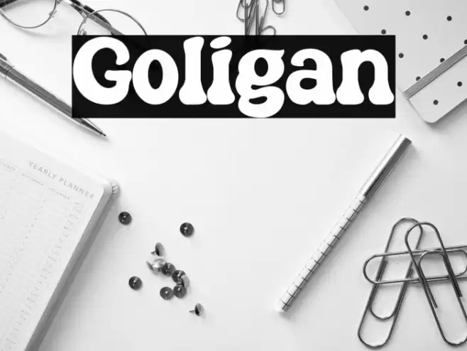 Goligan Font examples