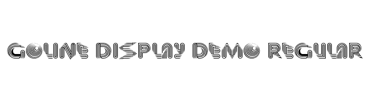 Goline Display Demo Regular  フリーフォントのダウンロード
