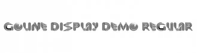 Goline Display Demo Regular  Fuentes Gratis Descargar