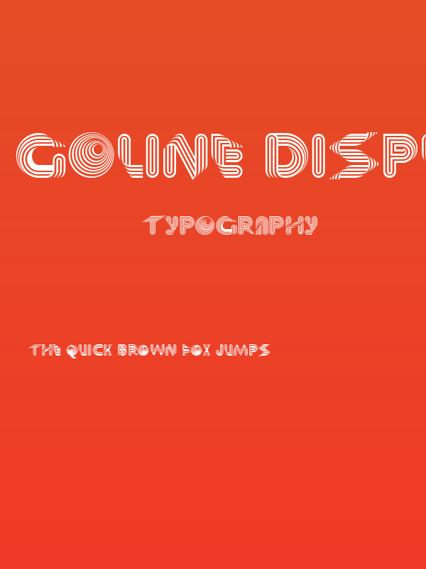 Goline Display Demo Regular Poster