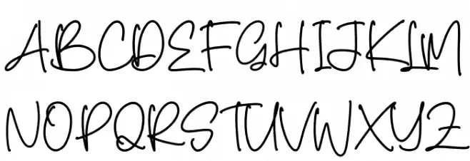 Gollden Hourse Caratteri MAIUSCOLE