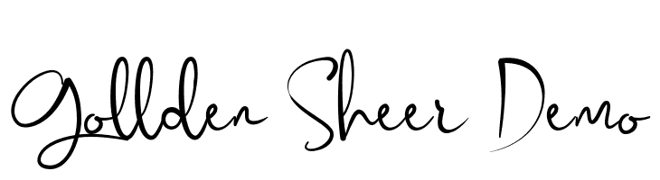 Gollden Sheer Demo  नि: शुल्क फ़ॉन्ट्स डाउनलोड