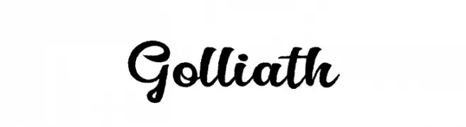 Golliath  Frei Schriftart Herunterladen