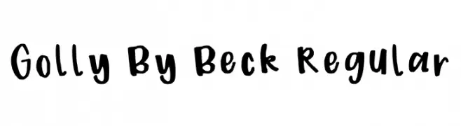 Golly By Beck Regular  Frei Schriftart Herunterladen
