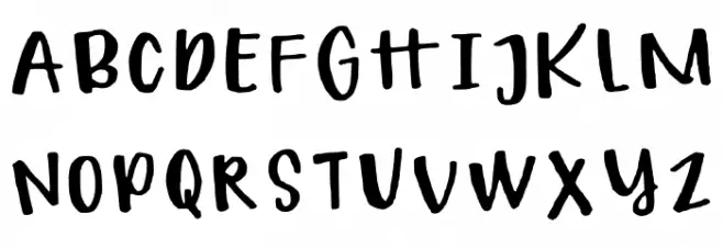 Golly By Beck Regular Шрифта ВЕРХНИЙ