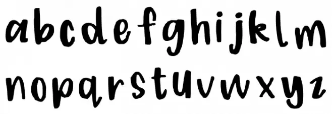 Golly By Beck Regular Шрифта строчной