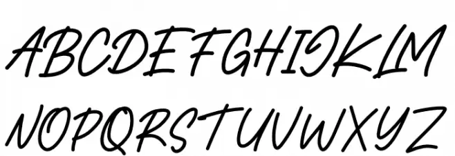 Golstyno Font UPPERCASE