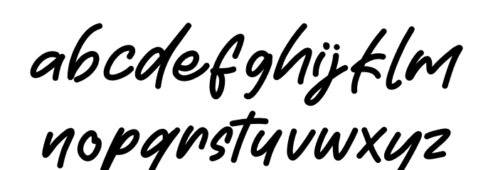 Golstyno Font LOWERCASE