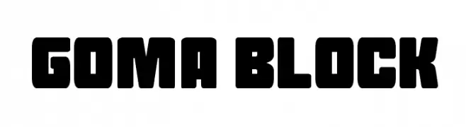 Goma Block  フリーフォントのダウンロード