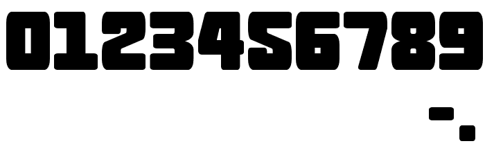 Goma Block Font OTHER CHARS