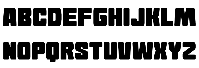 Goma Block Font LOWERCASE