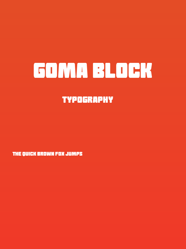 Goma Block Poster