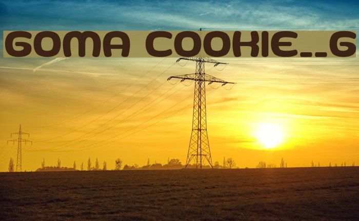 Goma Cookie__G Font examples