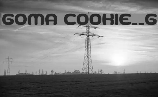 Goma Cookie__G Шрифта examples
