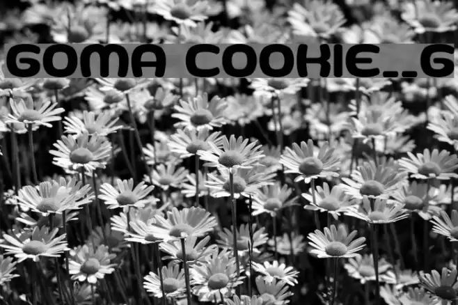 Goma Cookie__G Шрифта examples