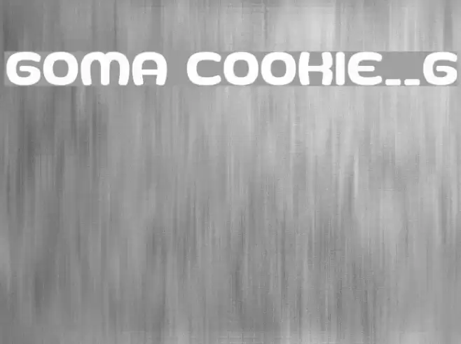 Goma Cookie__G Шрифта examples