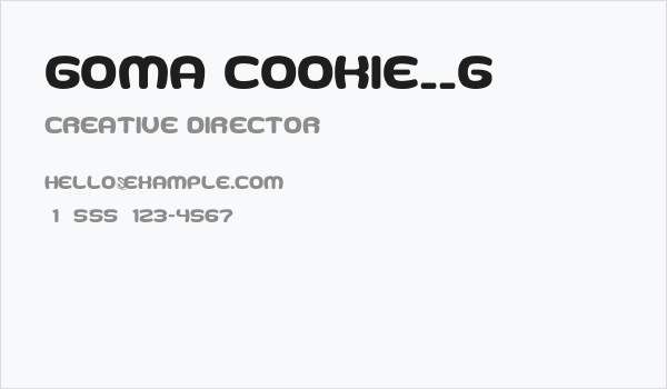 Goma Cookie__G Business Card