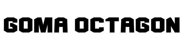 Goma Octagon  フリーフォントのダウンロード