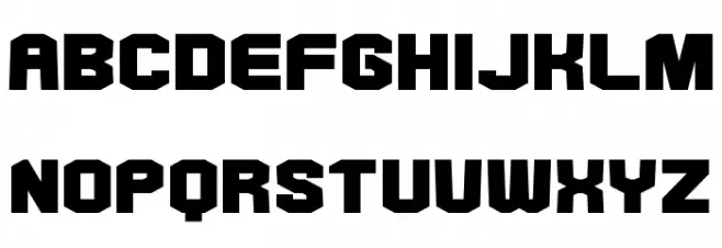 Goma Octagon Font Litere mari