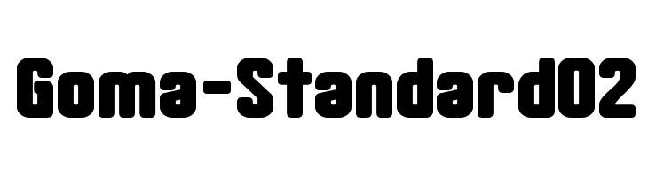 Goma-Standard02 Font