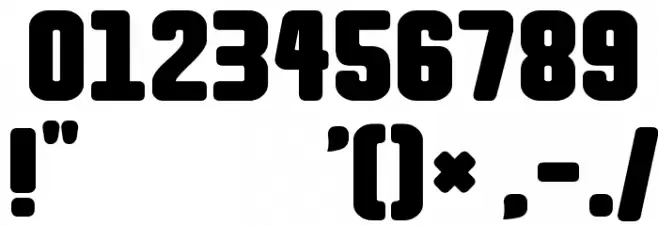 Goma-Standard02 Font OTHER CHARS