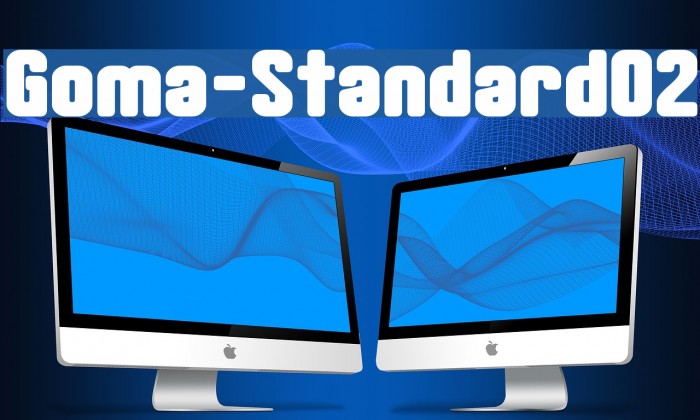Goma-Standard02 Font examples