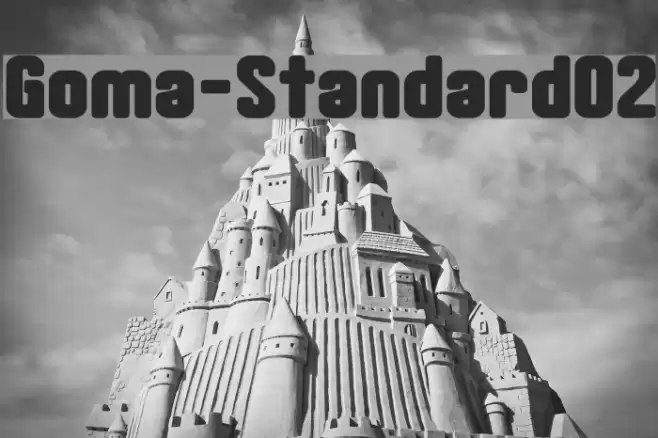 Goma-Standard02 Font examples