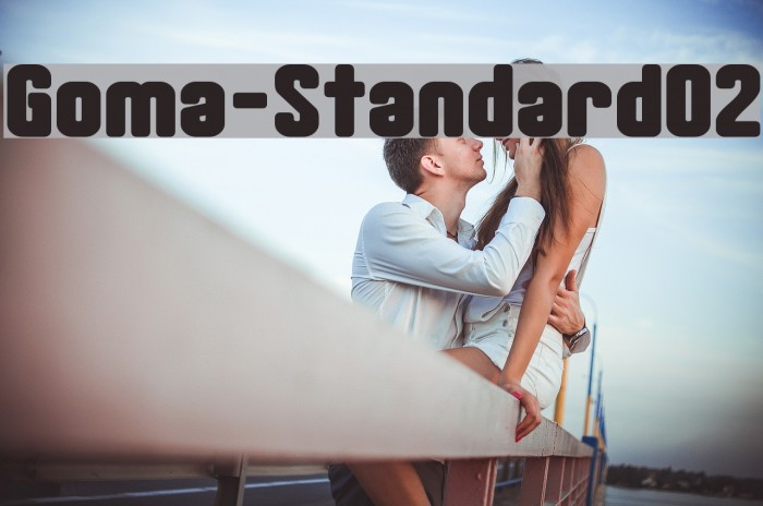 Goma-Standard02 Font examples