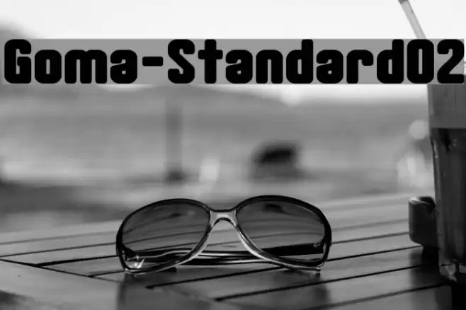 Goma-Standard02 Font examples