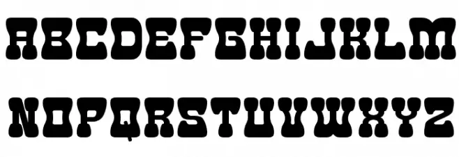Goma Western 2 Font Litere mari