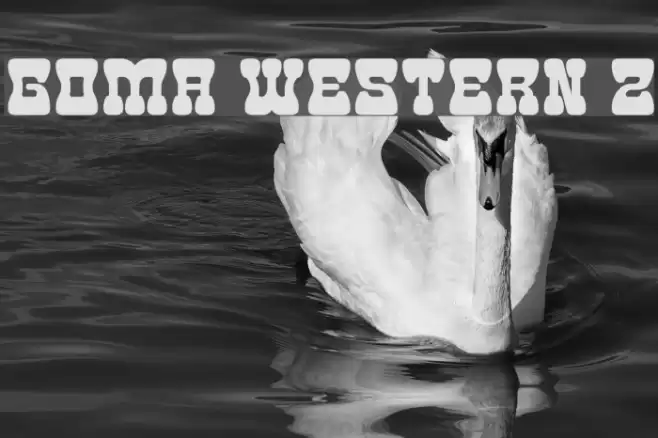 Goma Western 2 Font examples