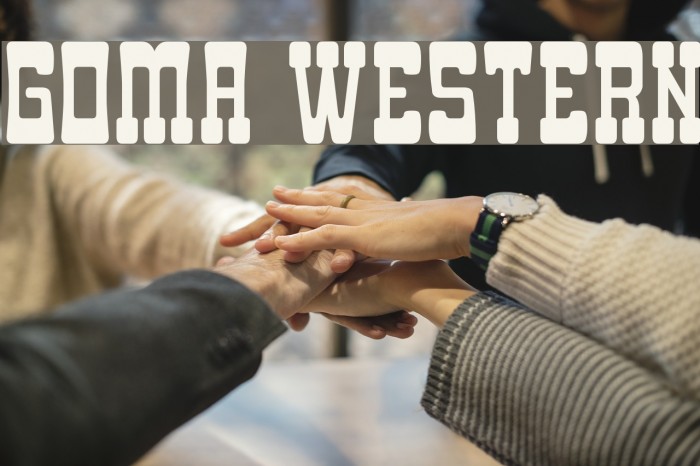 Goma Western Font examples