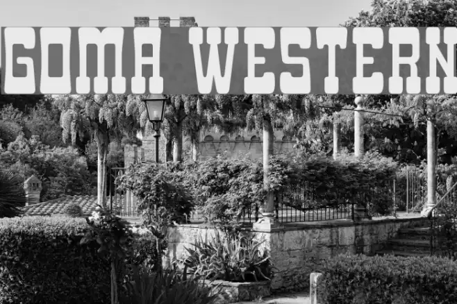 Goma Western フォント examples