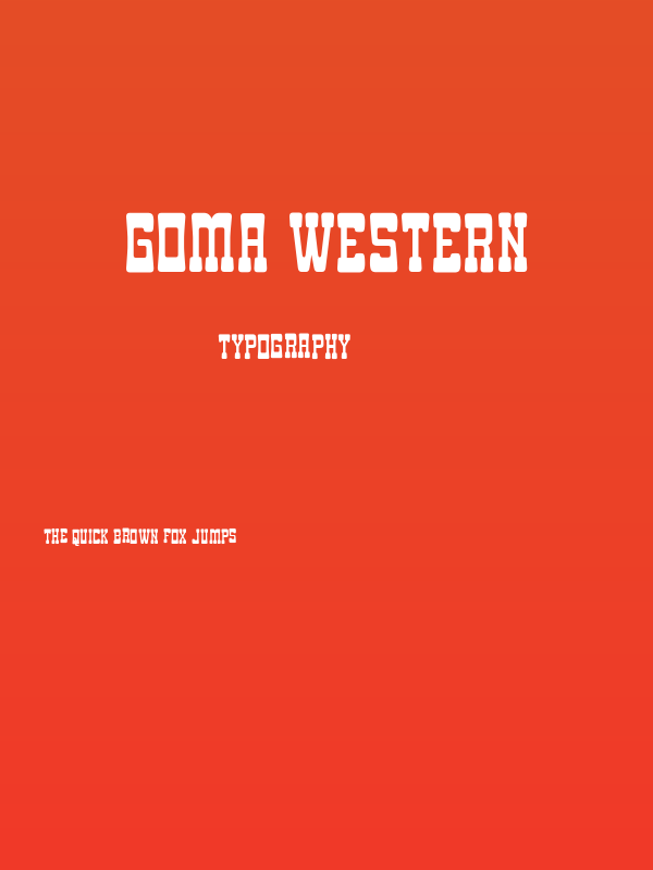 Goma Western Poster