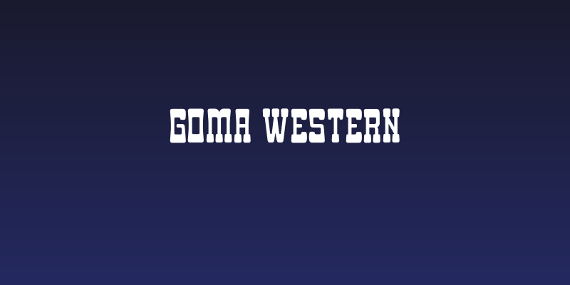 Goma Western Social Header