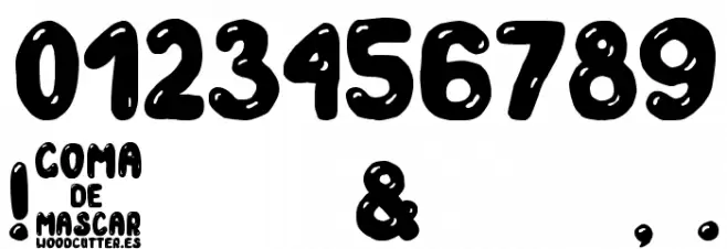 Goma de Mascar Font OTHER CHARS