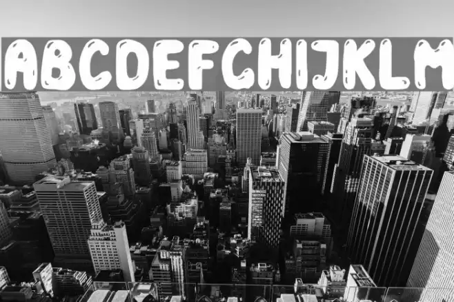 Goma de Mascar Font examples