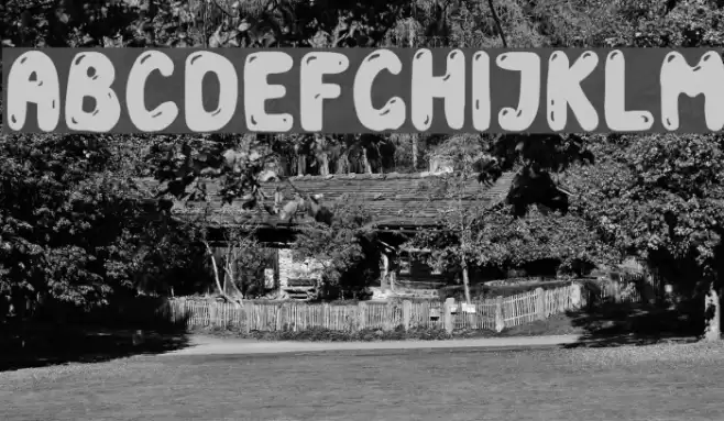 Goma de Mascar Font examples