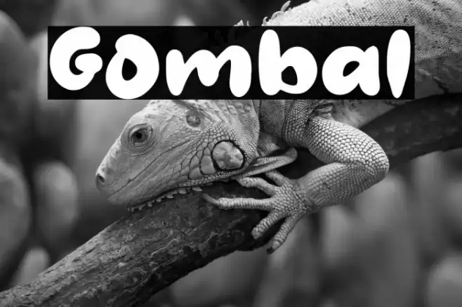 Gombal Font examples