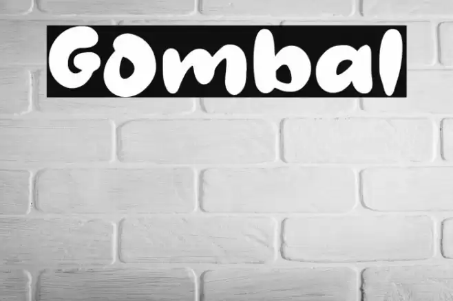 Gombal Font examples