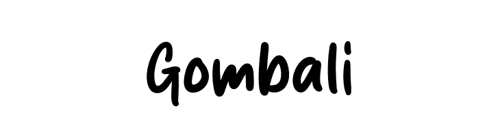 Gombali  les polices de caractères gratuit tlcharger