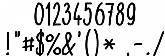 Gomez Strikes Again! Bold Font OTHER CHARS