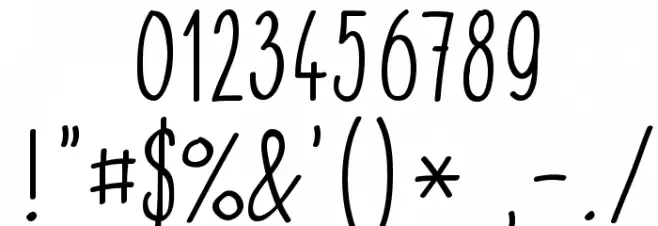 Gomez Strikes Again! Font OTHER CHARS