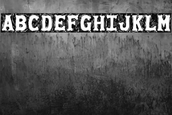 Gommogravure Font examples