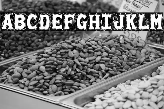 Gommogravure Font examples